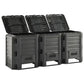 Composteur de jardin noir 1200 L